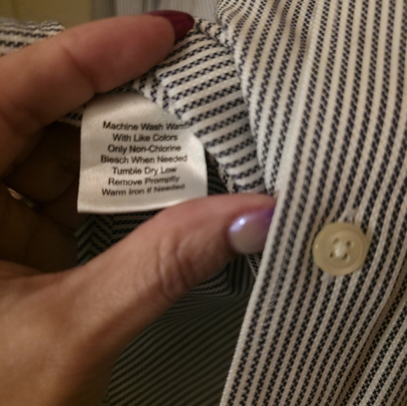 Joseph & Feiss Men's Size 19 Tall Classic Striped Dress Shirt Shirt - Picture 7 of 7